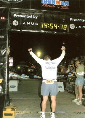 finishline Michael Montgomery Ironman 6 months post op BHR