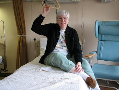 pats room hospital 3 14 06 Patricia Walter's Hip Resurfacing with Dr. De Smet 2006