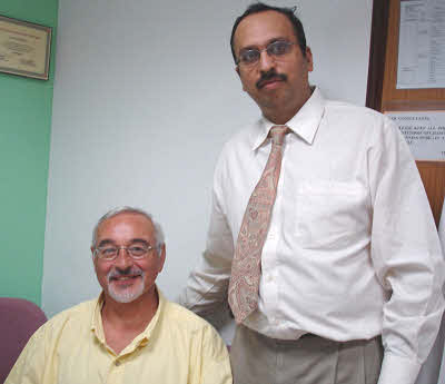 Terry Clewley and Dr. Malhan