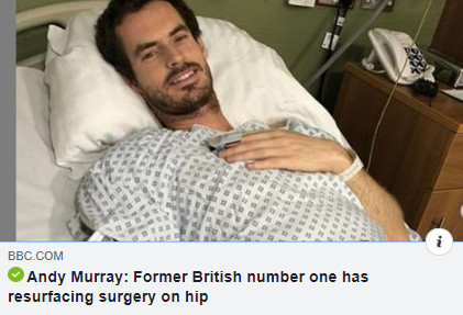 andy murry 2019 Andy Murray Former British Number One Has Hip Resurfacing by Professor Max Fehily 2019